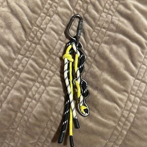 Steve Madden Black and Yellow Keychain